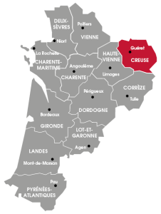 Carte de la Creuse