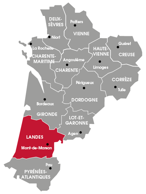 Carte des Landes