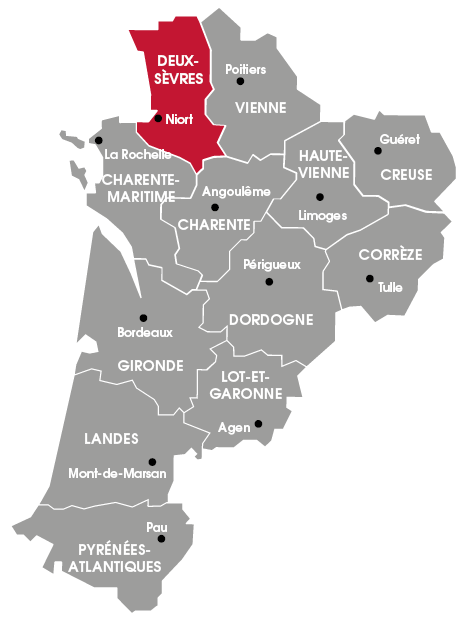 Carte des Deux-Sèvres
