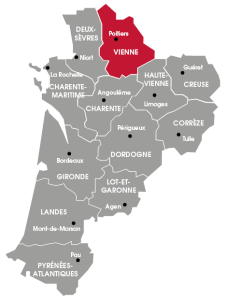 Carte de la Vienne