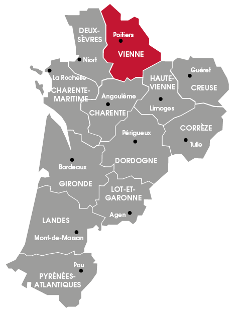 Carte de la Vienne