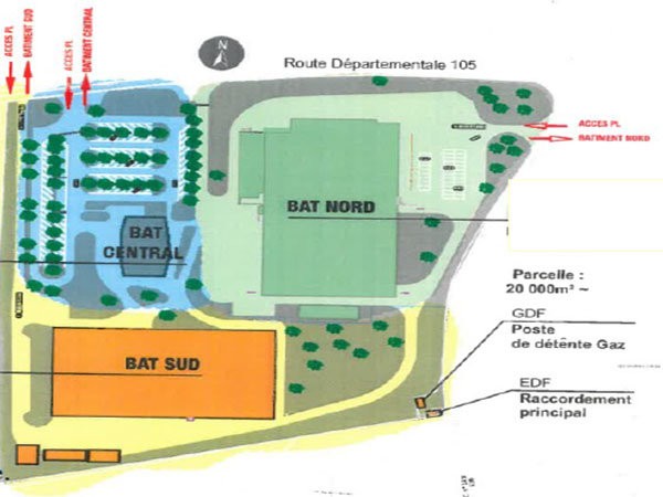 Site industriel de 14 000 m² avec 3 bâtiments à louer à Champniers