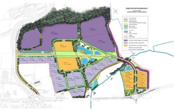 Vente d'un terrain de 11 443 à 43 860 m2 sur la COMMUNAUTE DE COMMUNES DE LACQ