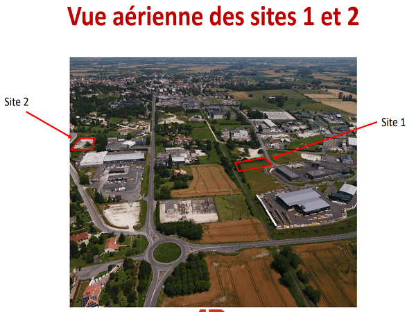 Terrains et locaux d'activités à vendre sur la Zone d'Activités de Plaisance