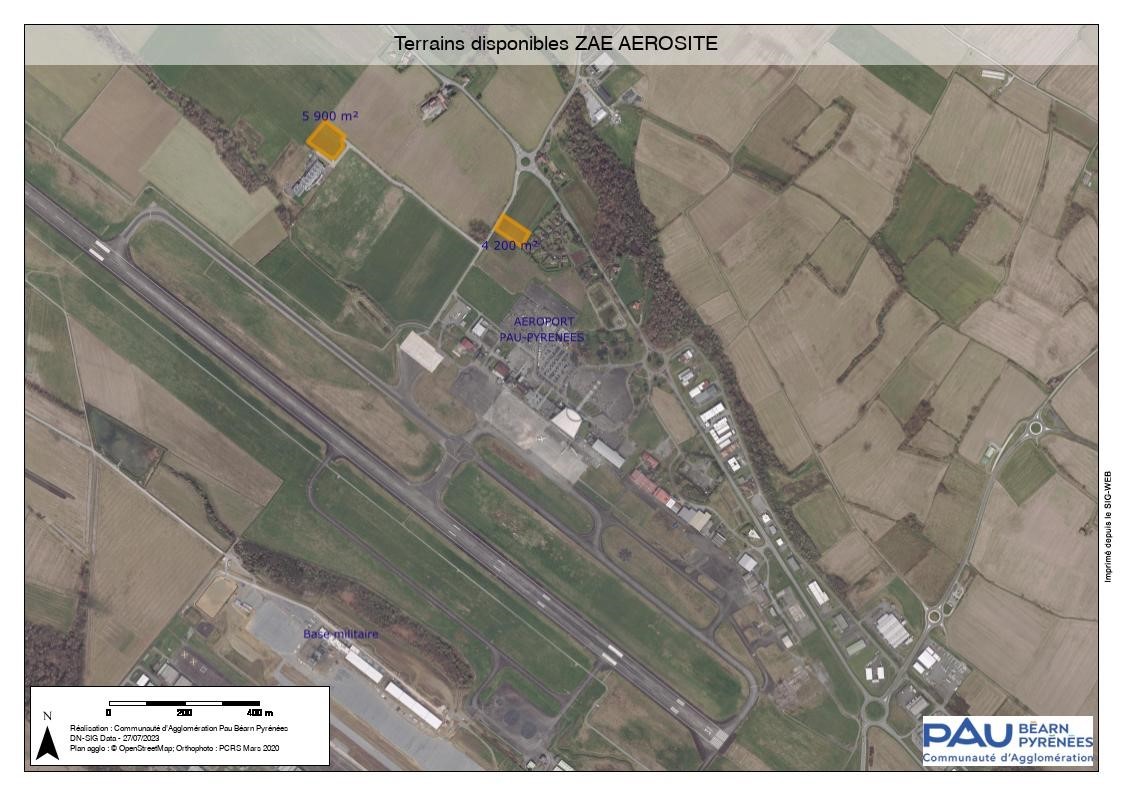 Terrains de 4 200 m² et 5 900 m² à vendre à PAU - UZEIN (64)