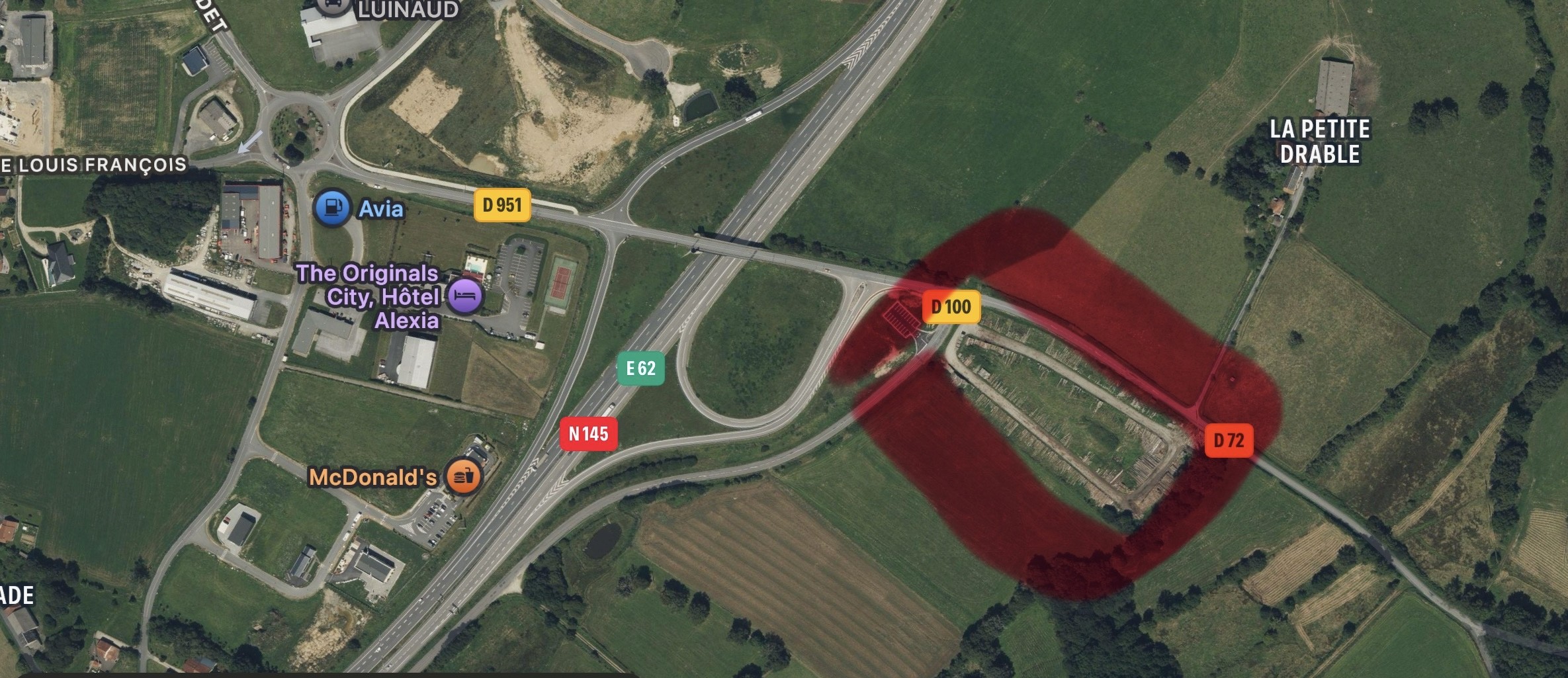 Terrain de 17 000 m² situé ZI de la Prade - La Souterraine (23)