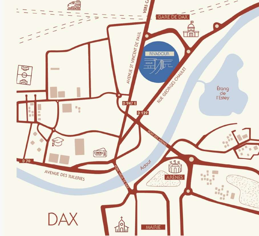 Bureaux dans programme immobilier neuf centre Dax (40)