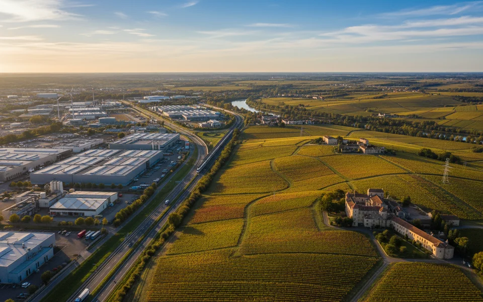 Implanter son entreprise en Nouvelle-Aquitaine - Vue aerienne du territoire